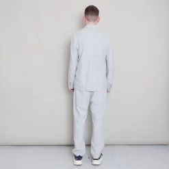 Cotton Linen Blazer - Mist Blue -Folk Shop Archivess242 307