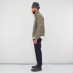 Signal Fleece - Olive Wool 13 Signal Fleece - Olive Wool -Folk Shop FOLKMENSMODELAW23PART2 163