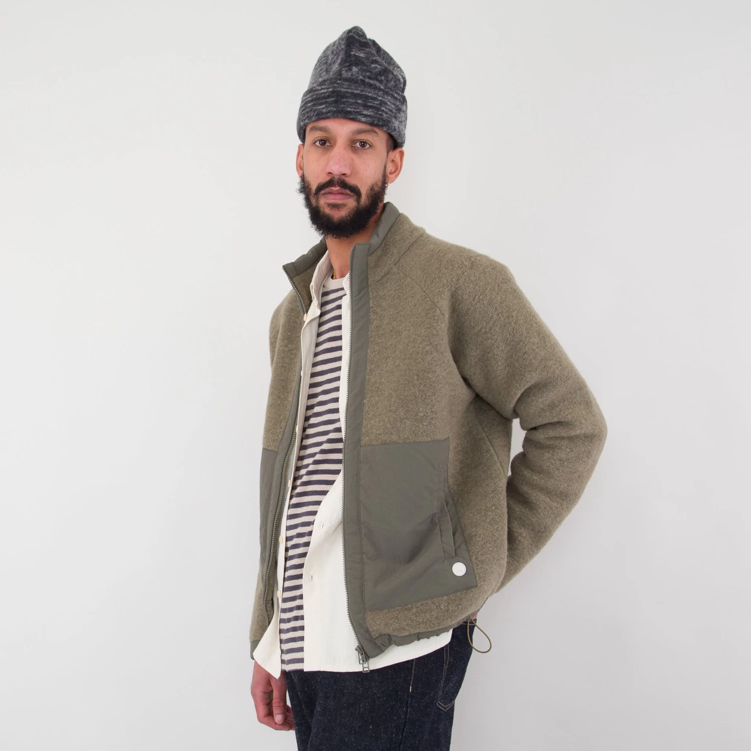 Signal Fleece - Olive Wool 4 Signal Fleece - Olive Wool - Image 4