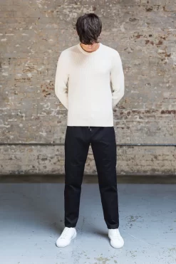 Drawcord Trousers - Black -Folk Shop FolkE Com2613