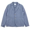 Cotton Linen Blazer - Woad