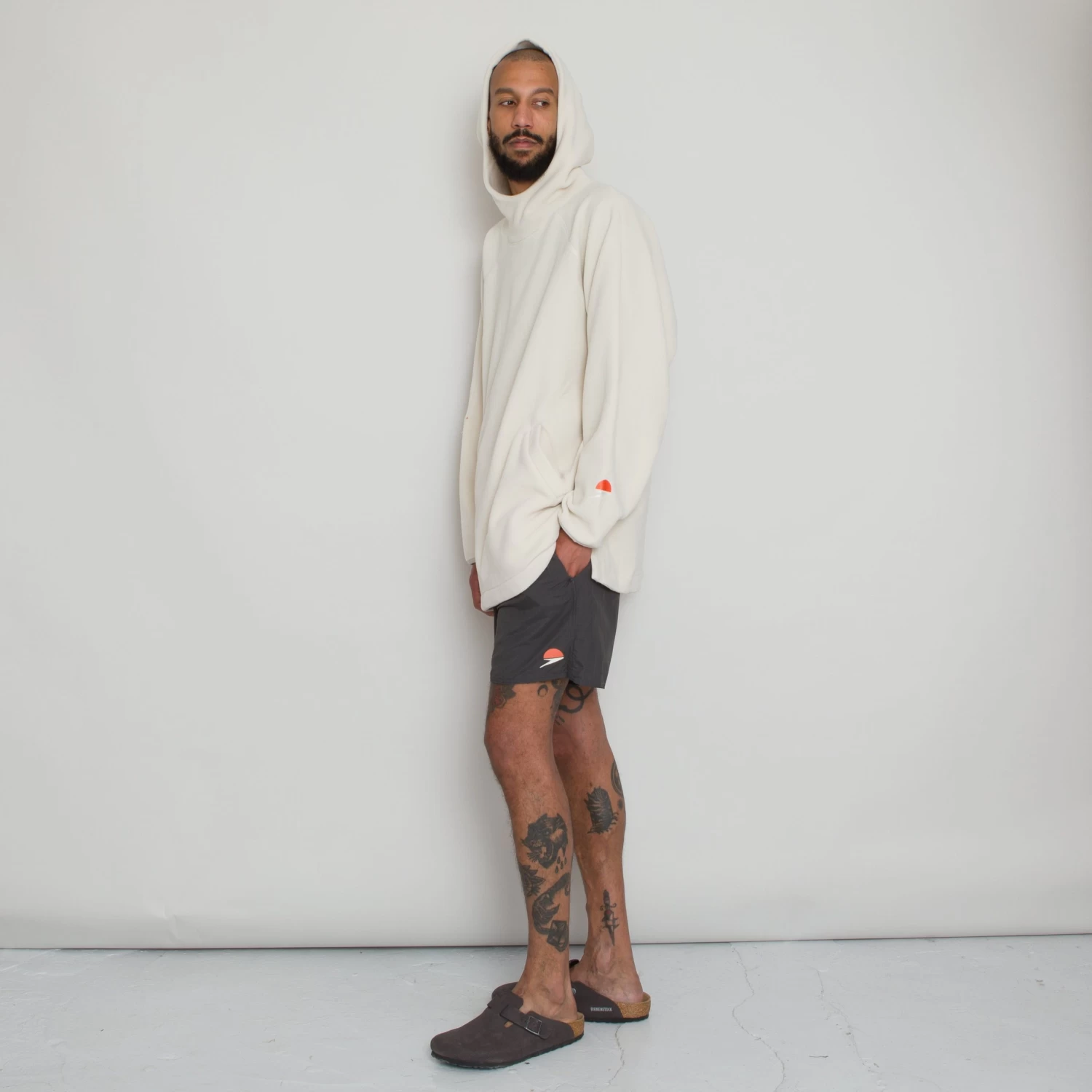 Folk X Speedo Polar Rivet Hoodie - Light Sand 9 Folk X Speedo Polar Rivet Hoodie - Light Sand - Image 9