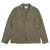 Cotton Linen Blazer - Olive