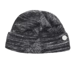 Fleece Beanie - Slate Wool Polka