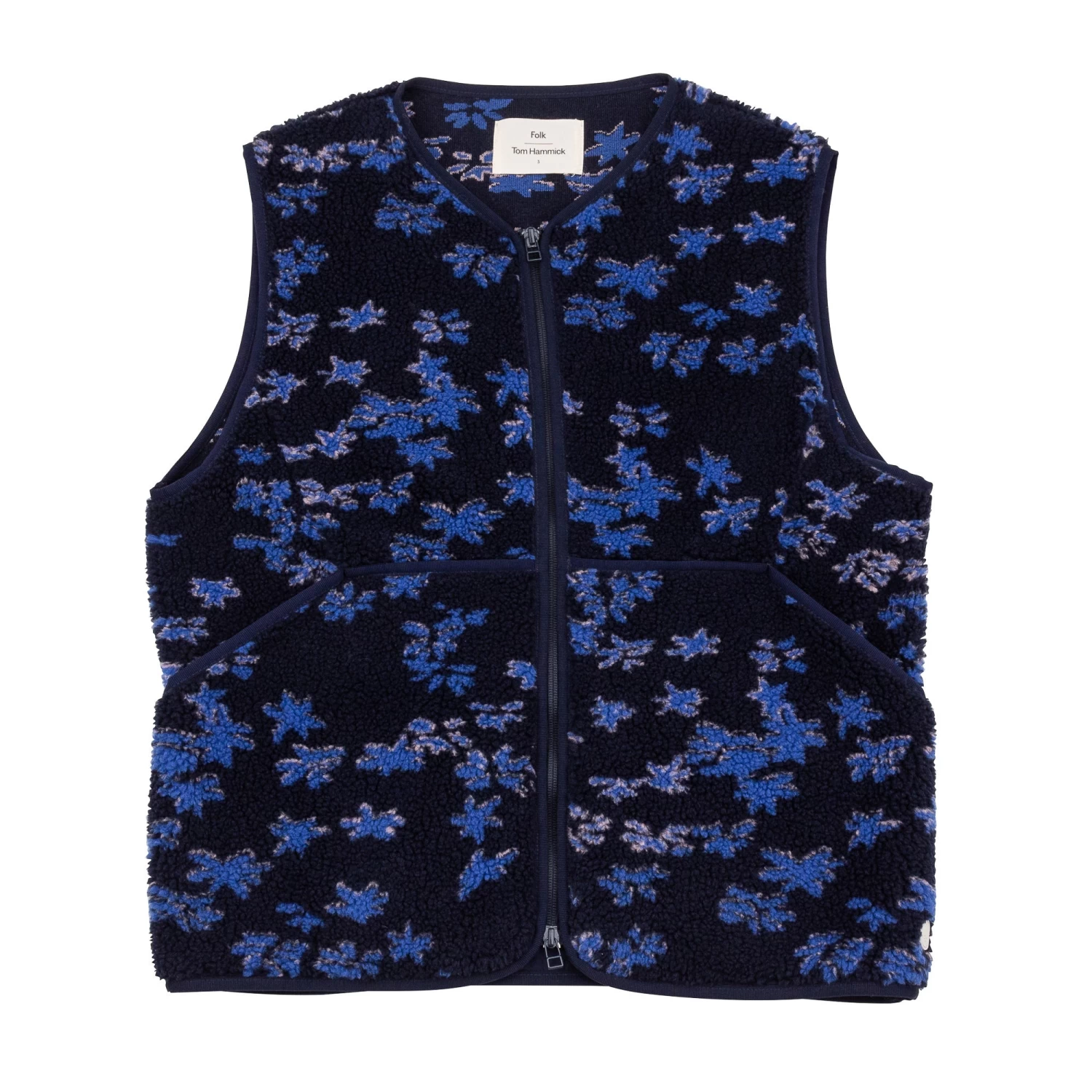 Collarless Puzzle Gilet - Stars And Flowers TH 1 Collarless Puzzle Gilet - Stars And Flowers TH