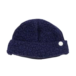 Fleece Beanie - Navy Wool