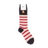 Wool Stripe Sock - Stone