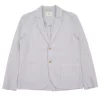 Cotton Linen Blazer - Mist Blue