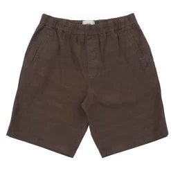 Assembly Short - Ash Brown Cotton Linen