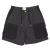 Prism Cargo Short - Black Washed Poplin