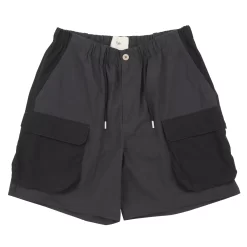 Prism Cargo Short - Black Washed Poplin