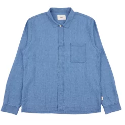 Patch Shirt - Light Indigo Waffle