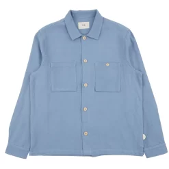 Patch Overshirt - Washed Blue Hemp Canvas