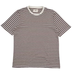 Classic Stripe Tee - Ash Brown/ Ecru