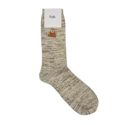 Melange Sock - Light Olive Mix