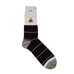 Microstripe Sock - Black Olive Mix