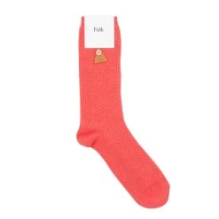 Waffle Sock - Coral