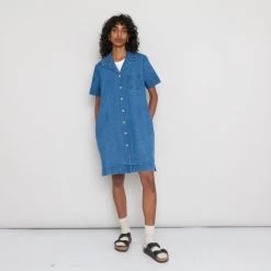 Folk Shop 31 Shirt Dress - Denim