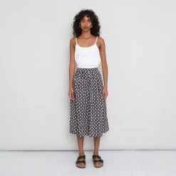 Folk Shop 21 Full Seam Skirt Women's - Black Spade Voile