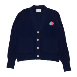 Waffle Cardigan - Moon Intarsia DP