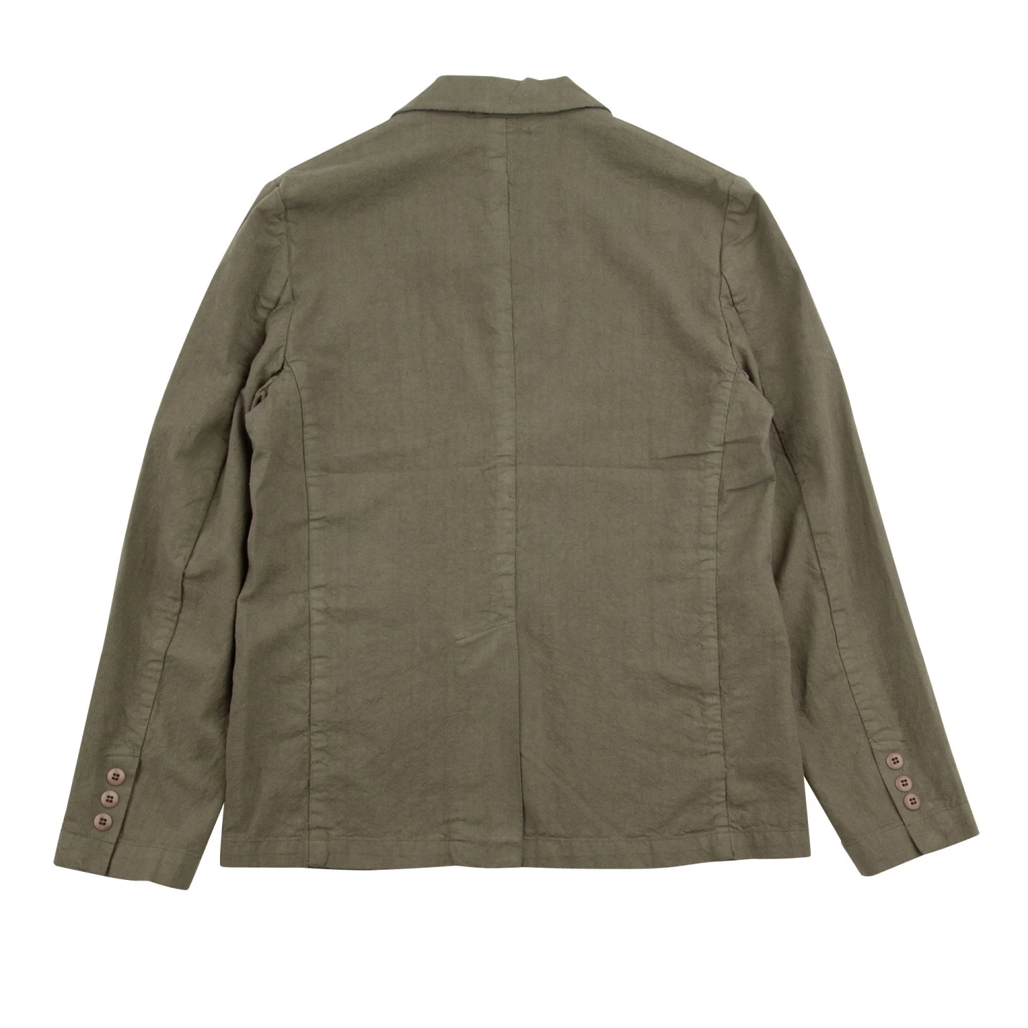 Cotton Linen Blazer - Olive 8 Cotton Linen Blazer - Olive - Image 8