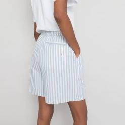 Wide Signal Shorts Women's - Cornflower Ecru Stripe -Folk Shop PRODUCT SLOT 3 921657 6C9EBFC92CBC166DC5549507C9F777E6FB27BB4AEEC7C8F13A98333703A8E4292CB3DA20DFDD7D11082A43403D4EFCE3607A14E27A2E53396F2093A97EA3D545