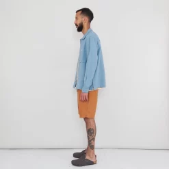 Patch Overshirt - Washed Blue Hemp Canvas -Folk Shop PRODUCT SLOT 4 895981 6C9EBFC92CBC166DC5549507C9F777E6FB27BB4AEEC7C8F13A98333703A8E4292CB3DA20DFDD7D11082A43403D4EFCE3607A14E27A2E53396F2093A97EA3D545