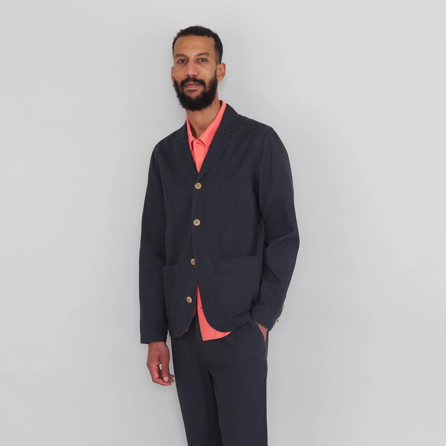 Patch Jacket - Soft Black Canvas 4 Patch Jacket - Soft Black Canvas - Image 4