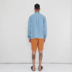 Assembly Short - Ochre Cotton Linen -Folk Shop PRODUCT SWATCH 895943 6C9EBFC92CBC166DC5549507C9F777E6FB27BB4AEEC7C8F13A98333703A8E4292CB3DA20DFDD7D11082A43403D4EFCE3607A14E27A2E53396F2093A97EA3D545