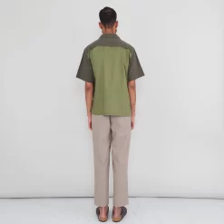 2 Tone Soft Collar Shirt - Olive 8 2 Tone Soft Collar Shirt - Olive -Folk Shop PRODUCT SWATCH 895973 6C9EBFC92CBC166DC5549507C9F777E6FB27BB4AEEC7C8F13A98333703A8E4292CB3DA20DFDD7D11082A43403D4EFCE3607A14E27A2E53396F2093A97EA3D545