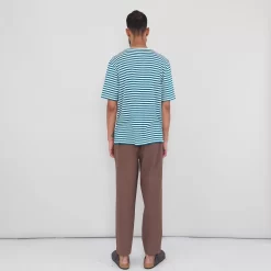 Classic Stripe Tee - Ocean Blue/ Ecru -Folk Shop PRODUCT SWATCH 896023 6C9EBFC92CBC166DC5549507C9F777E6FB27BB4AEEC7C8F13A98333703A8E4292CB3DA20DFDD7D11082A43403D4EFCE3607A14E27A2E53396F2093A97EA3D545
