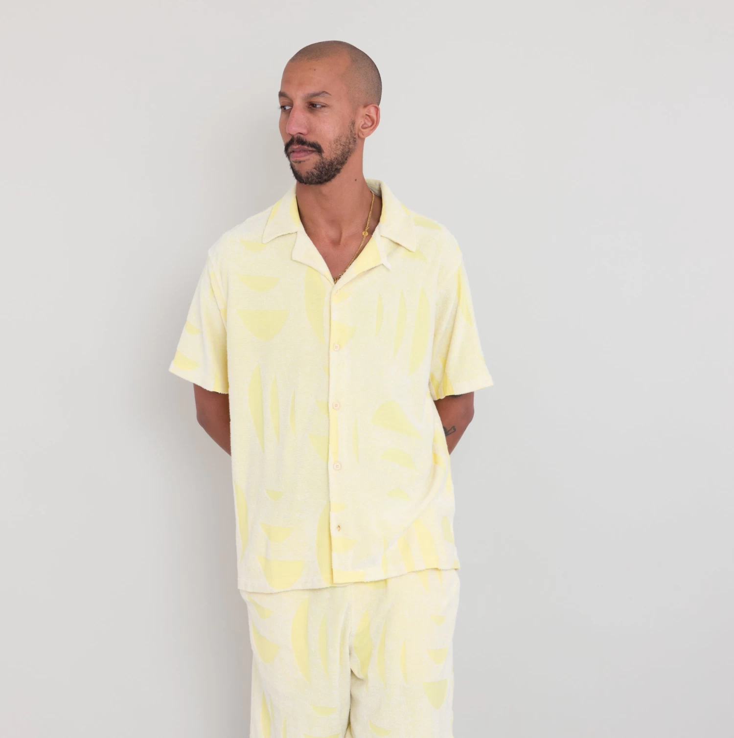 Relaxed Soft Collar Shirt - Yellow Sun DP 2 Relaxed Soft Collar Shirt - Yellow Sun DP - Image 2