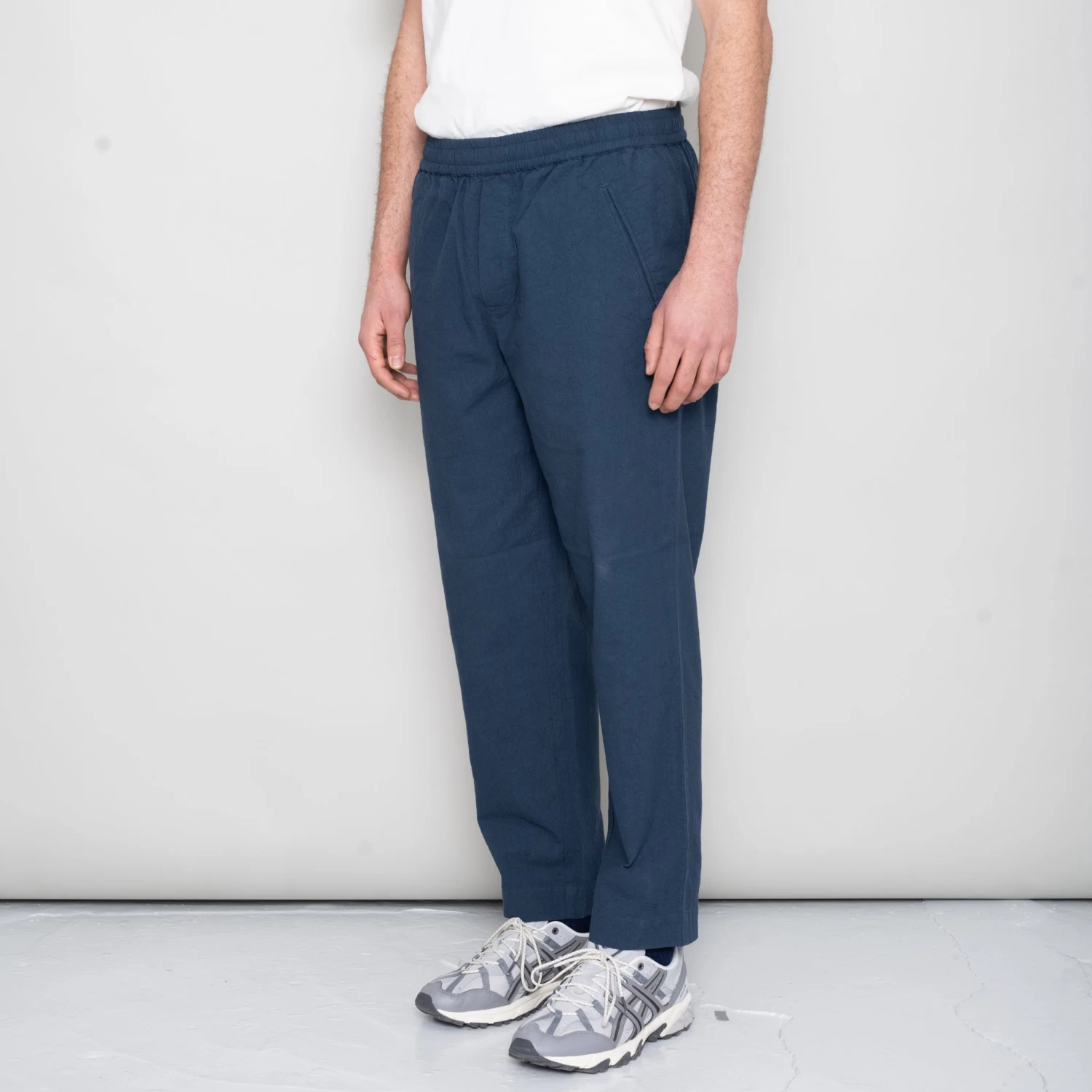 Drawcord Assembly Pant - Ash Navy Crinkle 2 Drawcord Assembly Pant - Ash Navy Crinkle - Image 2