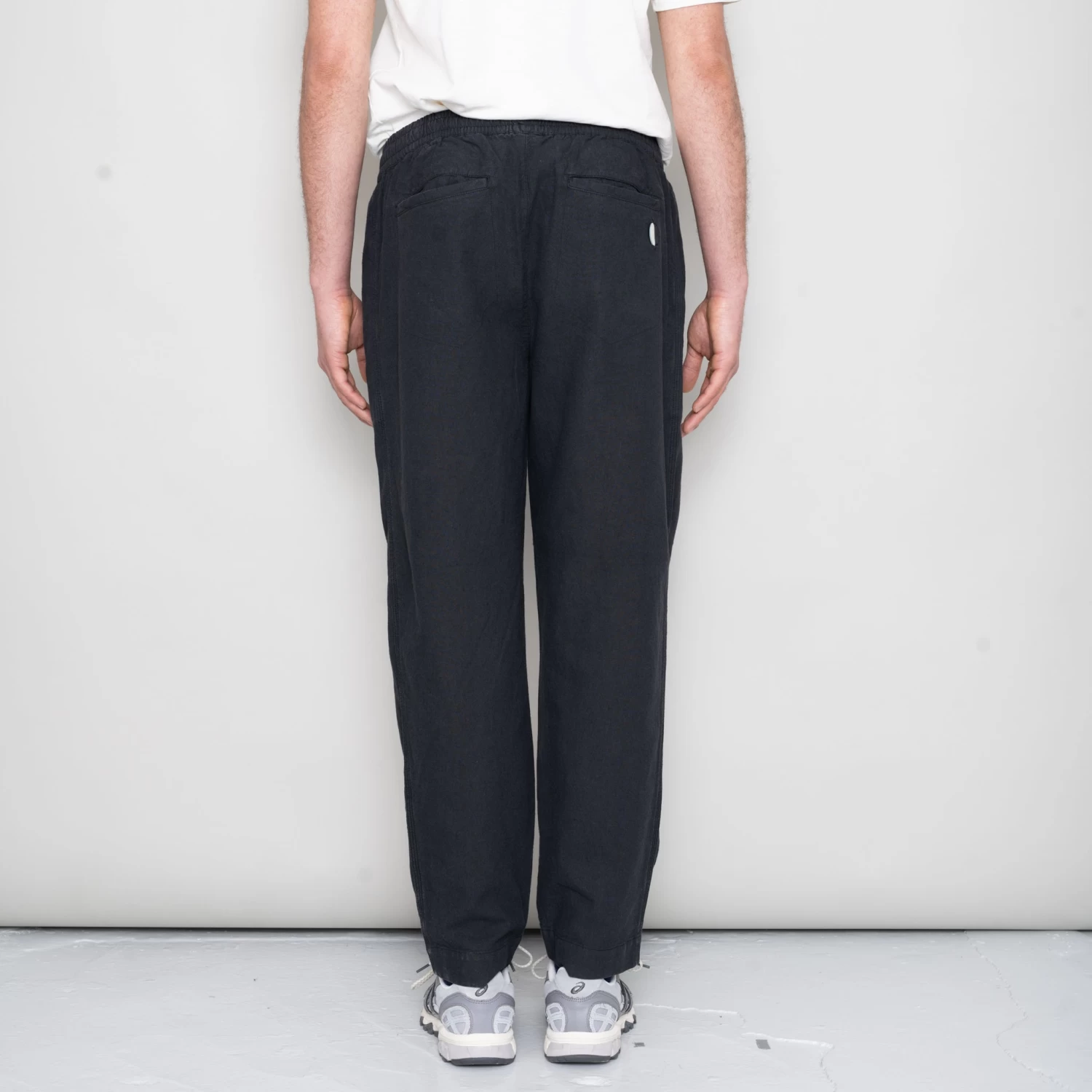 Drawcord Assembly Pant - Soft Black Linen 5 Drawcord Assembly Pant - Soft Black Linen - Image 5