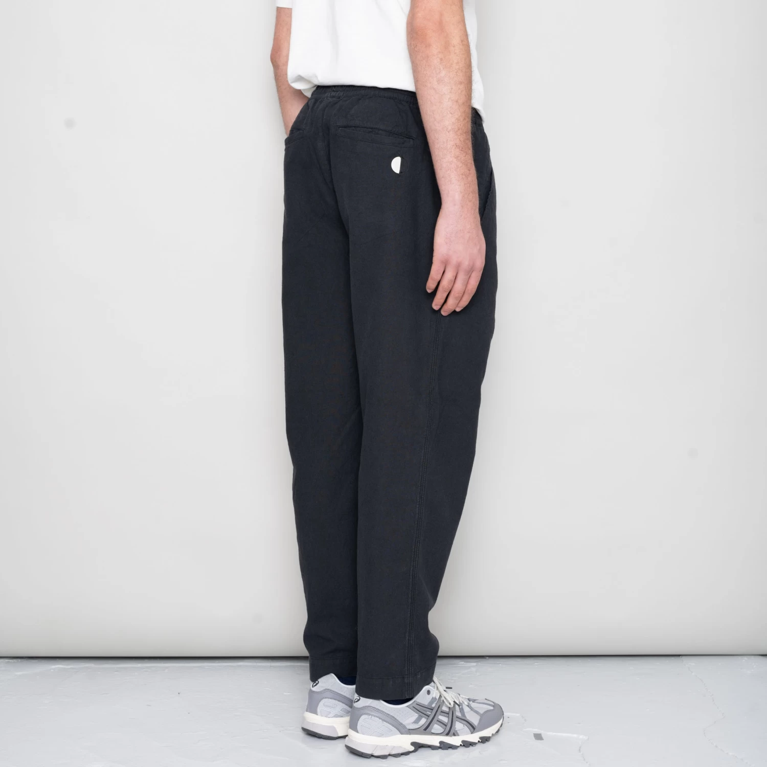 Drawcord Assembly Pant - Soft Black Linen 3 Drawcord Assembly Pant - Soft Black Linen - Image 3