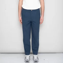Assembly Pant - Ash Navy Crinkle -Folk Shop SidneySS24trousers 071