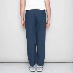 Assembly Pant - Ash Navy Crinkle -Folk Shop SidneySS24trousers 074