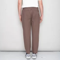 Drawcord Assembly Pant - Ash Brown Crinkle -Folk Shop SidneySS24trousers 090