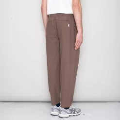Drawcord Assembly Pant - Ash Brown Crinkle -Folk Shop SidneySS24trousers 091