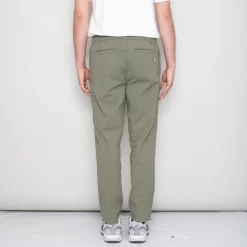 Drawcord Assembly Pant - Olive Seersucker -Folk Shop SidneySS24trousers 112
