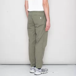 Drawcord Assembly Pant - Olive Seersucker -Folk Shop SidneySS24trousers 113