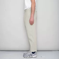 Drawcord Assembly Pant - Light Olive Herringbone -Folk Shop SidneySS24trousers 142