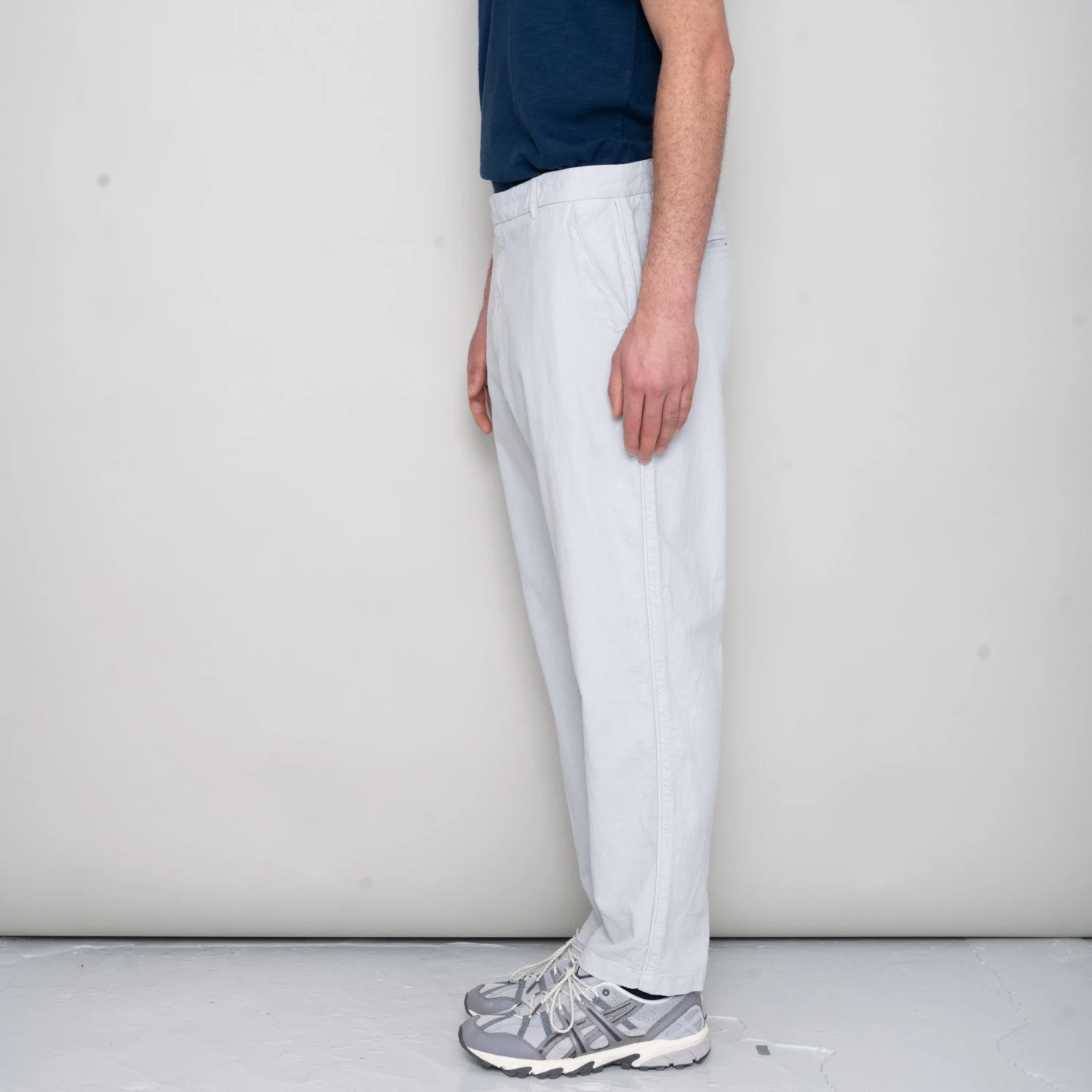 Cotton Linen Trouser Fixed - Mist Blue 5 Cotton Linen Trouser Fixed - Mist Blue - Image 5