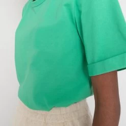 Multistitch Tee Women's - Emerald -Folk Shop UPCLOSE