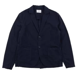 Cotton Linen Blazer - Soft Navy