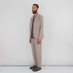 Patch Jacket - Mushroom Linen -Folk Shop folkss24mens21846 scaled