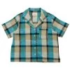 Short Sleeve Soft Collar Shirt Women's - Multigingham Check