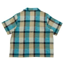 Short Sleeve Soft Collar Shirt Women's - Multigingham Check -Folk Shop womensflatsextras 113