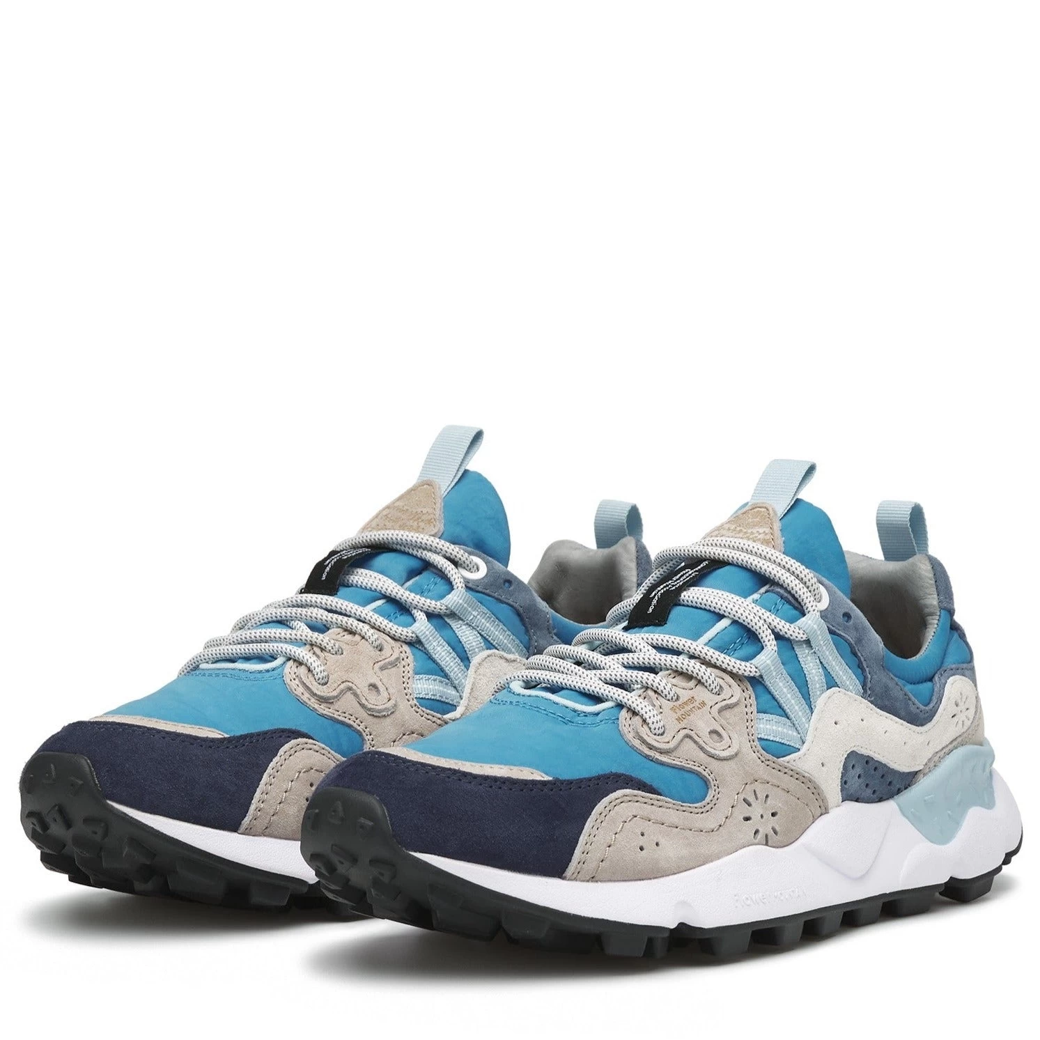 Flower Mountain - Yamano 3 Man - Suede/Nylon - Grey-Celeste Navy 1 Flower Mountain - Yamano 3 Man - Suede/Nylon - Grey-Celeste Navy